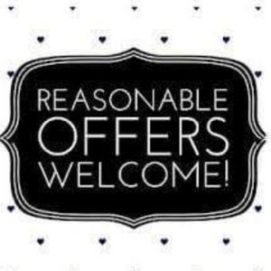 Accepting Reasonable Offers-No Lowballing Please